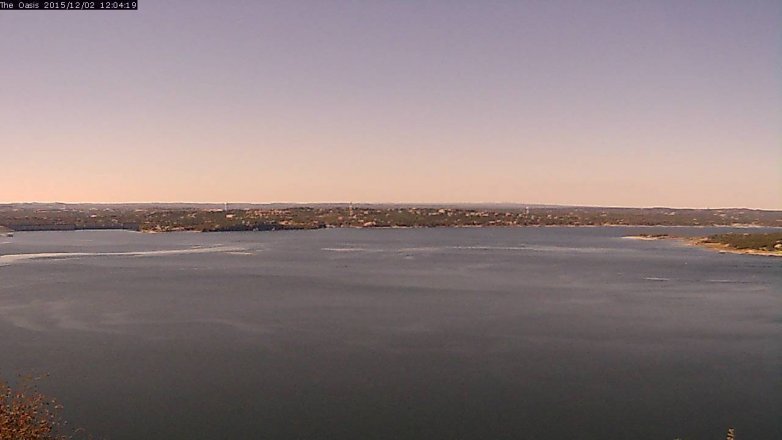 Lake Travis webcam, December 2, 2015 11:10 AM CT