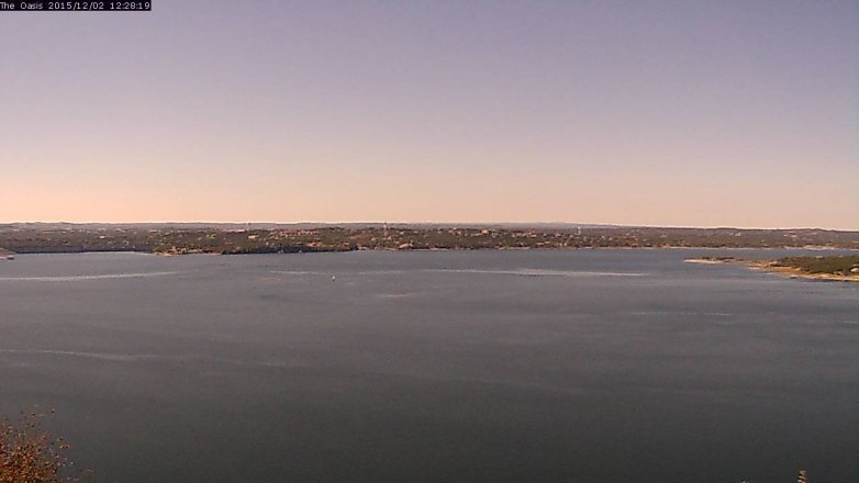 Lake Travis webcam, December 2, 2015 11:35 AM CT