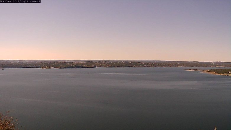 Lake Travis webcam, December 2, 2015 12:10 PM CT