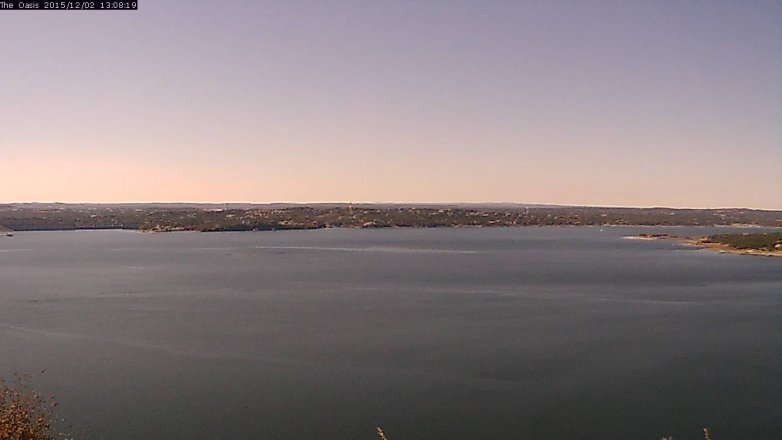 Lake Travis webcam, December 2, 2015 12:15 PM CT