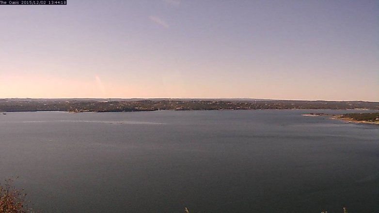 Lake Travis webcam, December 2, 2015 12:50 PM CT