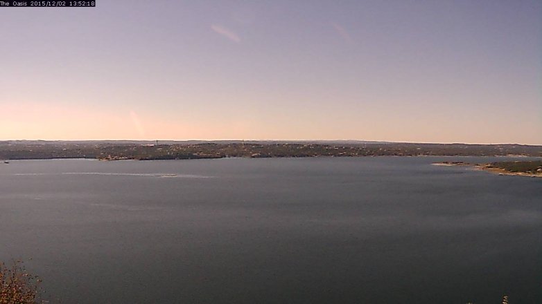 Lake Travis webcam, December 2, 2015 1:00 PM CT