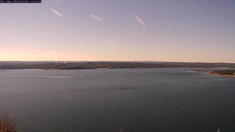 Lake Travis webcam, December 2, 2015 1:20 PM CT