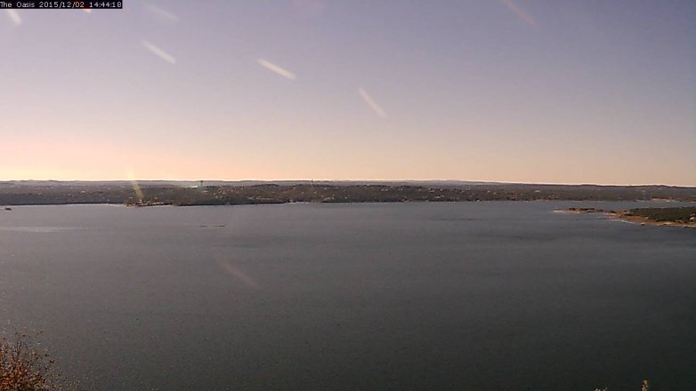 Lake Travis webcam, December 2, 2015 1:50 PM CT