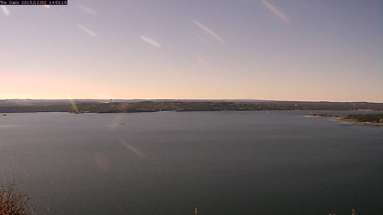 Lake Travis webcam, December 2, 2015 2:00 PM CT