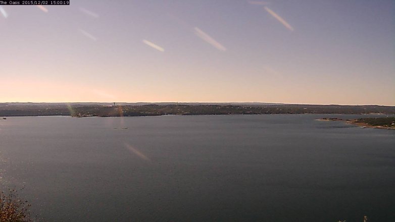 Lake Travis webcam, December 2, 2015 2:05 PM CT