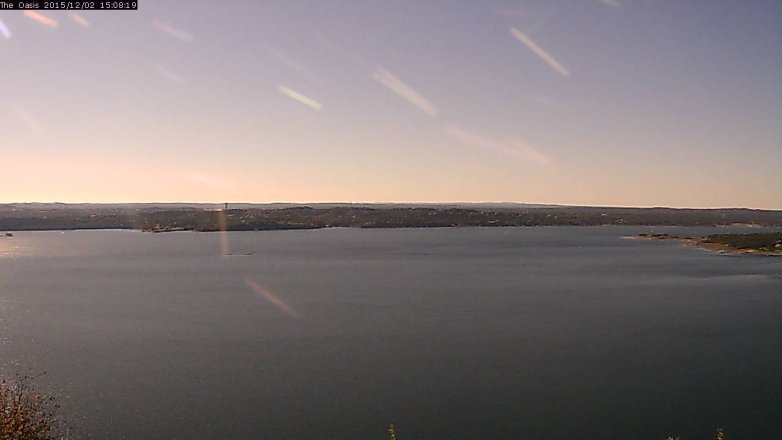 Lake Travis webcam, December 2, 2015 2:15 PM CT