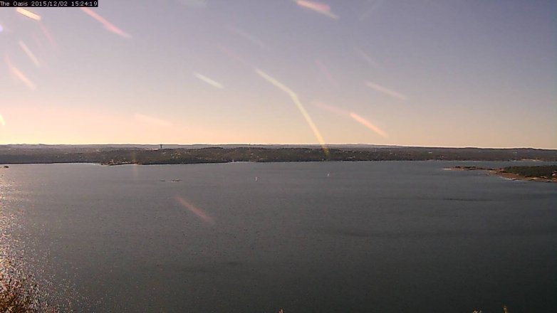 Lake Travis webcam, December 2, 2015 2:30 PM CT