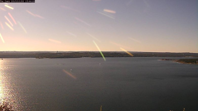 Lake Travis webcam, December 2, 2015 2:50 PM CT