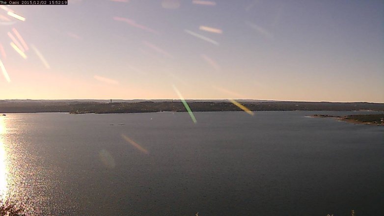 Lake Travis webcam, December 2, 2015 3:00 PM CT