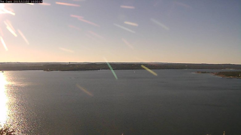 Lake Travis webcam, December 2, 2015 3:05 PM CT