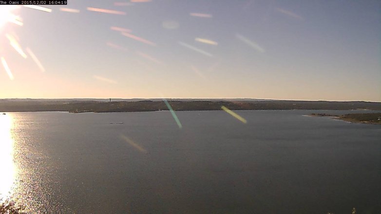 Lake Travis webcam, December 2, 2015 3:10 PM CT