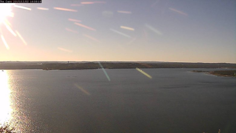 Lake Travis webcam, December 2, 2015 3:15 PM CT