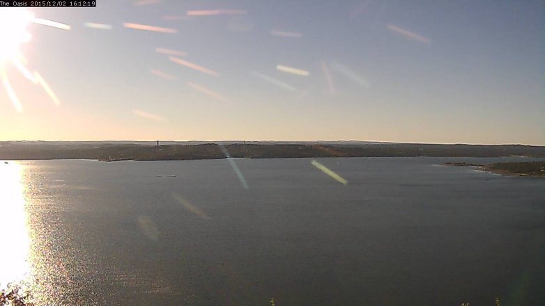 Lake Travis webcam, December 2, 2015 3:20 PM CT
