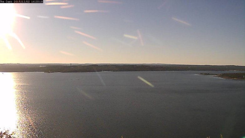 Lake Travis webcam, December 2, 2015 3:25 PM CT