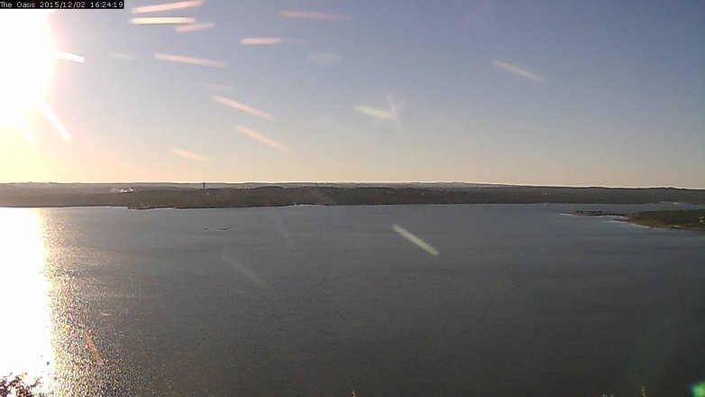 Lake Travis webcam, December 2, 2015 3:30 PM CT