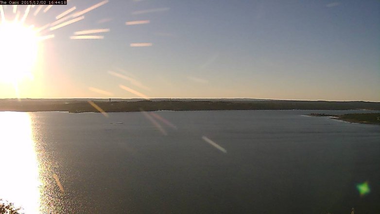 Lake Travis webcam, December 2, 2015 3:50 PM CT