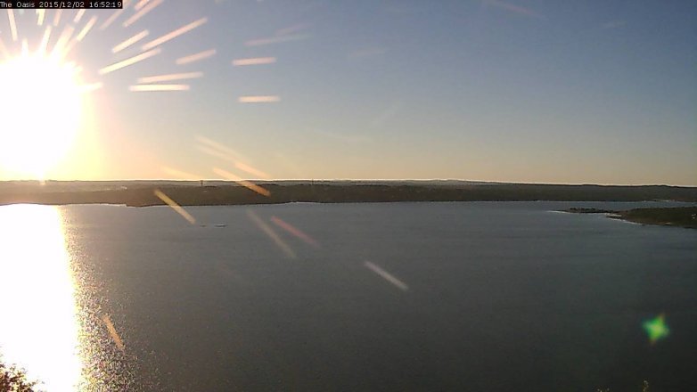 Lake Travis webcam, December 2, 2015 4:00 PM CT