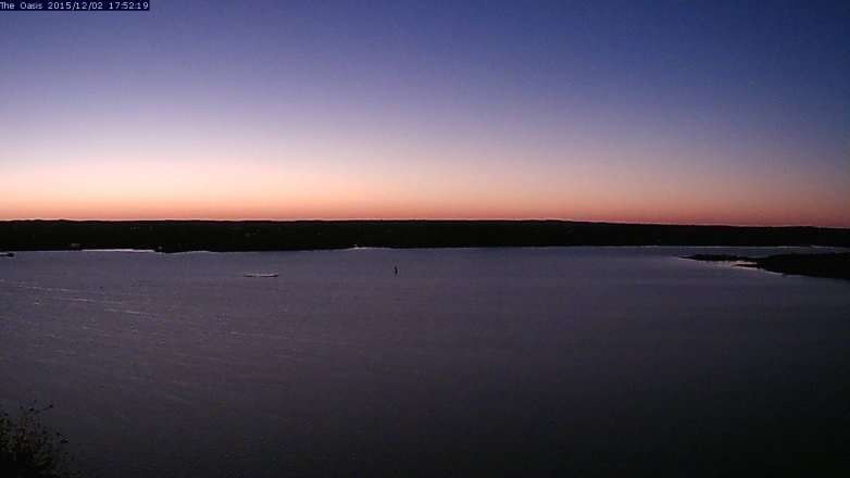 Lake Travis webcam, December 2, 2015 5:00 PM CT