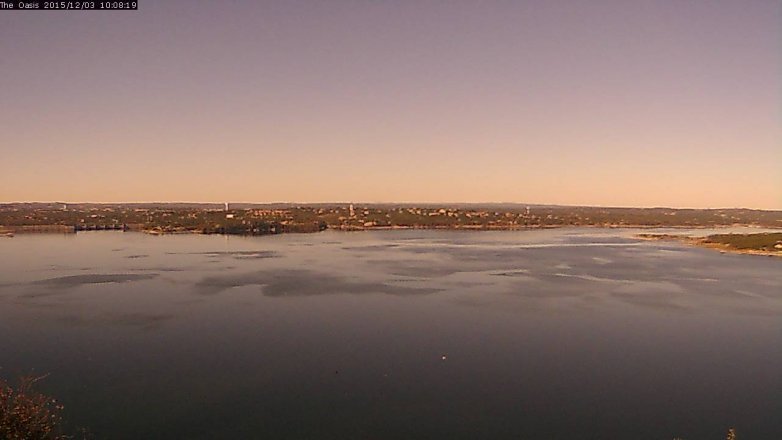 Lake Travis webcam, December 3, 2015 9:15 AM CT