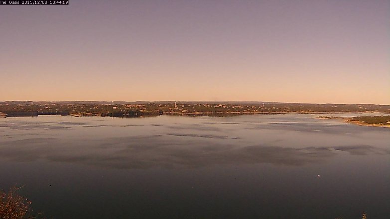 Lake Travis webcam, December 3, 2015 9:50 AM CT