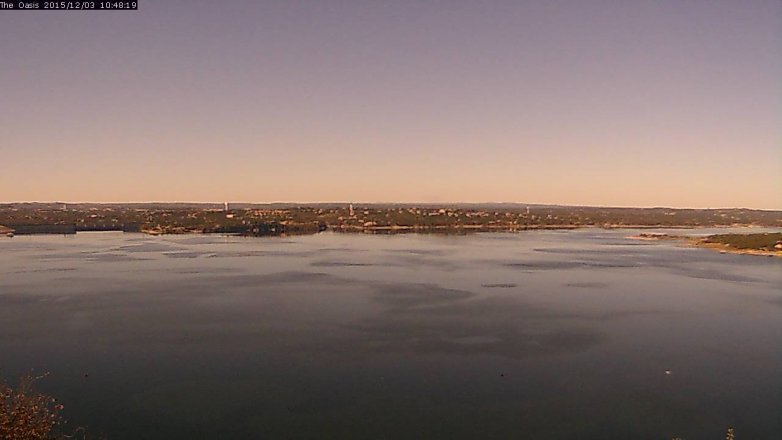 Lake Travis webcam, December 3, 2015 9:55 AM CT
