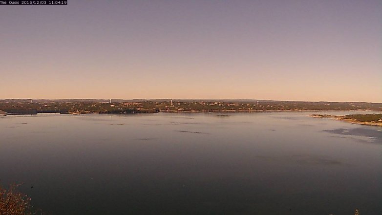 Lake Travis webcam, December 3, 2015 10:10 AM CT
