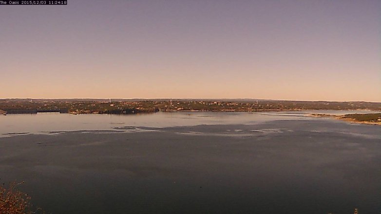 Lake Travis webcam, December 3, 2015 10:30 AM CT