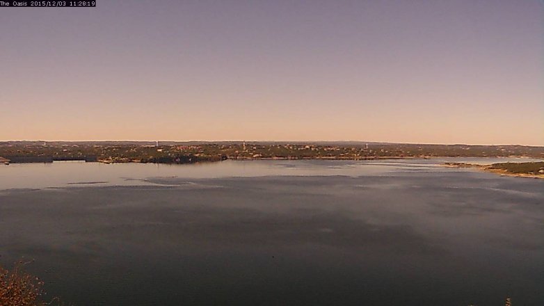 Lake Travis webcam, December 3, 2015 10:35 AM CT