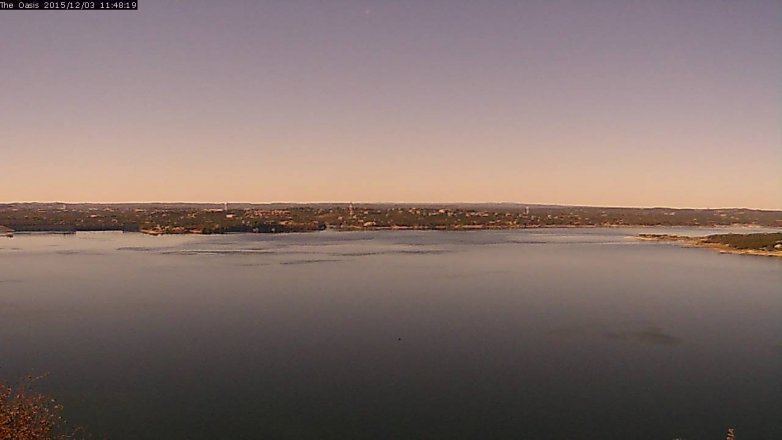 Lake Travis webcam, December 3, 2015 10:55 AM CT