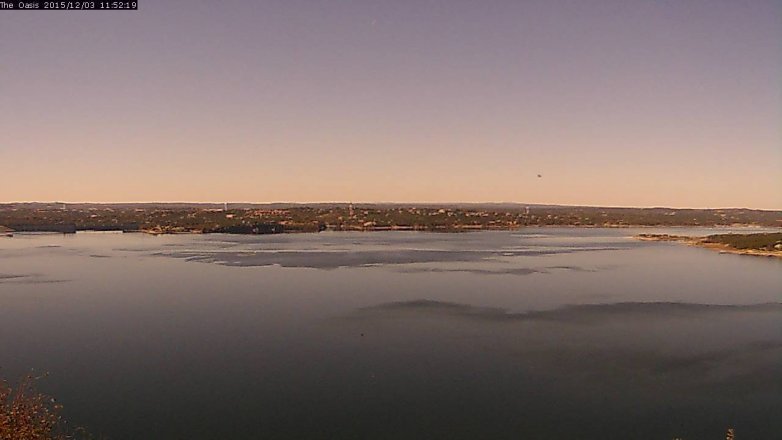 Lake Travis webcam, December 3, 2015 11:00 AM CT