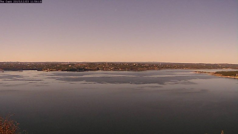 Lake Travis webcam, December 3, 2015 11:10 AM CT