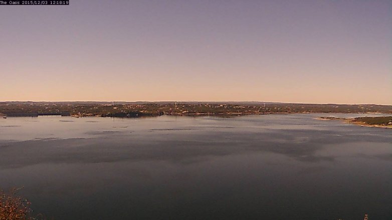 Lake Travis webcam, December 3, 2015 11:25 AM CT