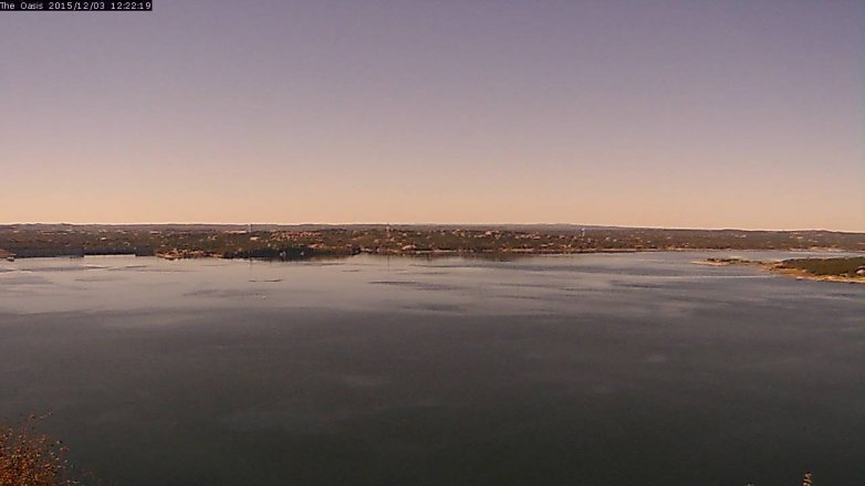 Lake Travis webcam, December 3, 2015 11:30 AM CT
