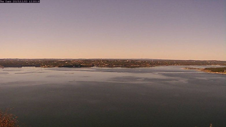 Lake Travis webcam, December 3, 2015 11:35 AM CT