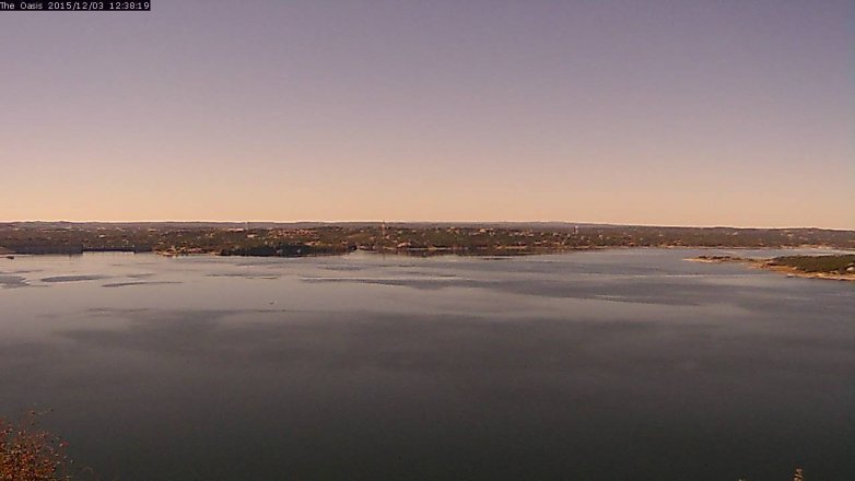 Lake Travis webcam, December 3, 2015 11:45 AM CT