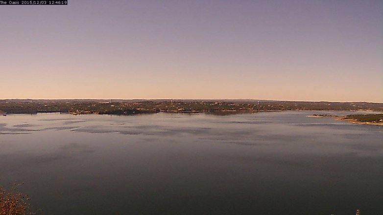 Lake Travis webcam, December 3, 2015 11:50 AM CT