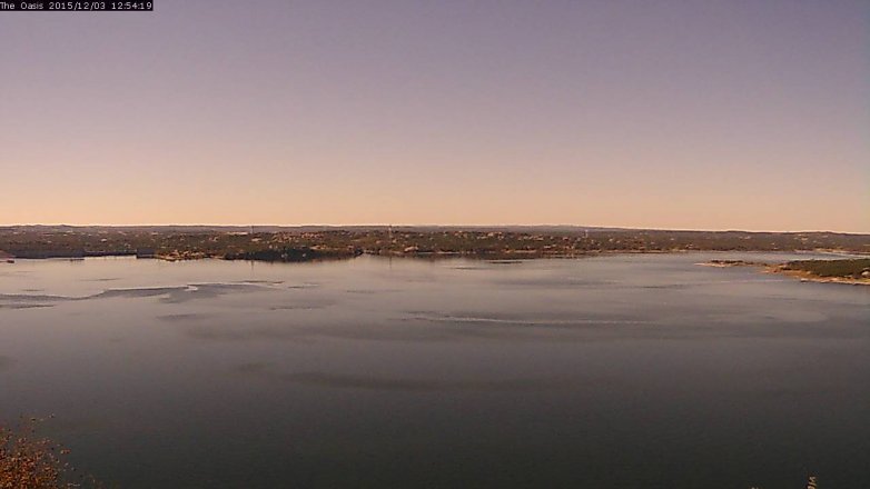 Lake Travis webcam, December 3, 2015 12:00 PM CT