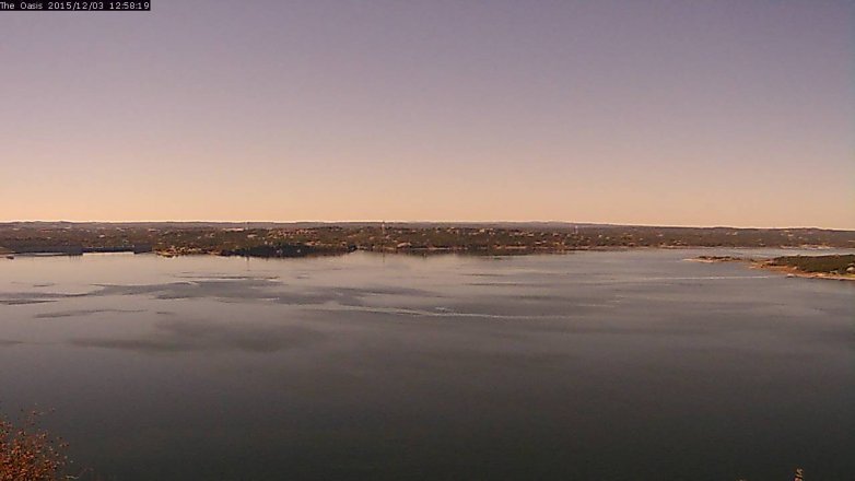 Lake Travis webcam, December 3, 2015 12:05 PM CT