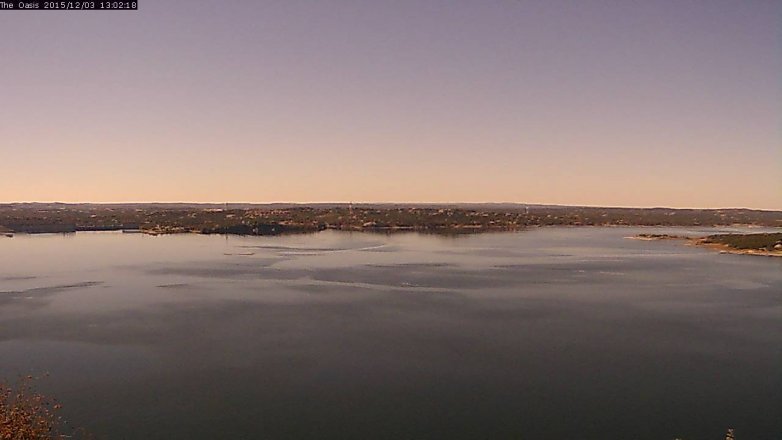 Lake Travis webcam, December 3, 2015 12:10 PM CT