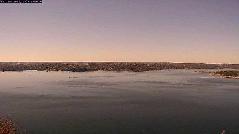 Lake Travis webcam, December 3, 2015 12:15 PM CT