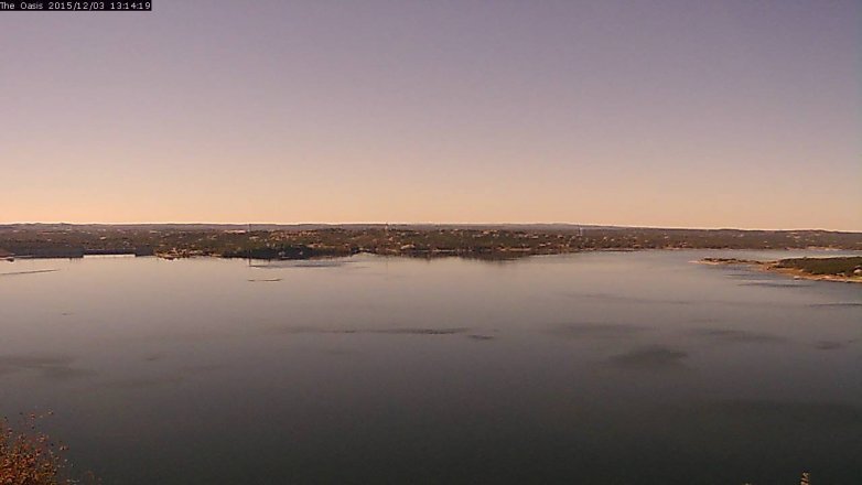 Lake Travis webcam, December 3, 2015 12:25 PM CT
