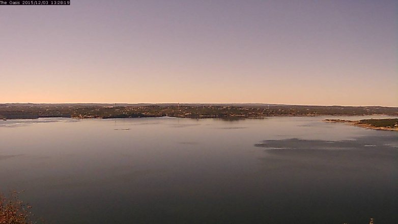 Lake Travis webcam, December 3, 2015 12:35 PM CT