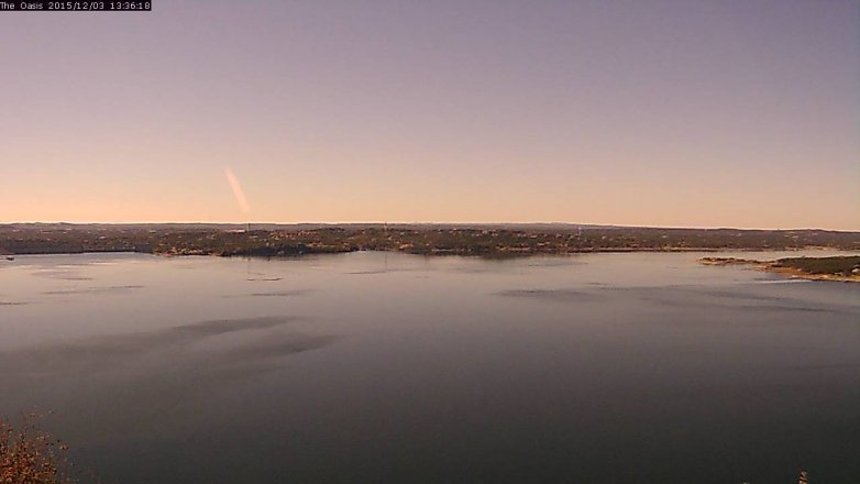 Lake Travis webcam, December 3, 2015 12:40 PM CT