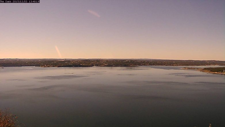 Lake Travis webcam, December 3, 2015 12:55 PM CT