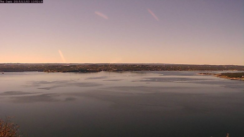 Lake Travis webcam, December 3, 2015 1:00 PM CT