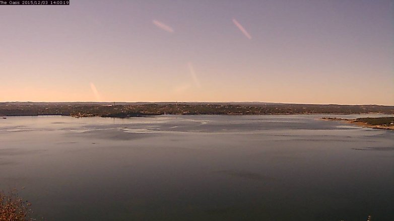 Lake Travis webcam, December 3, 2015 1:05 PM CT