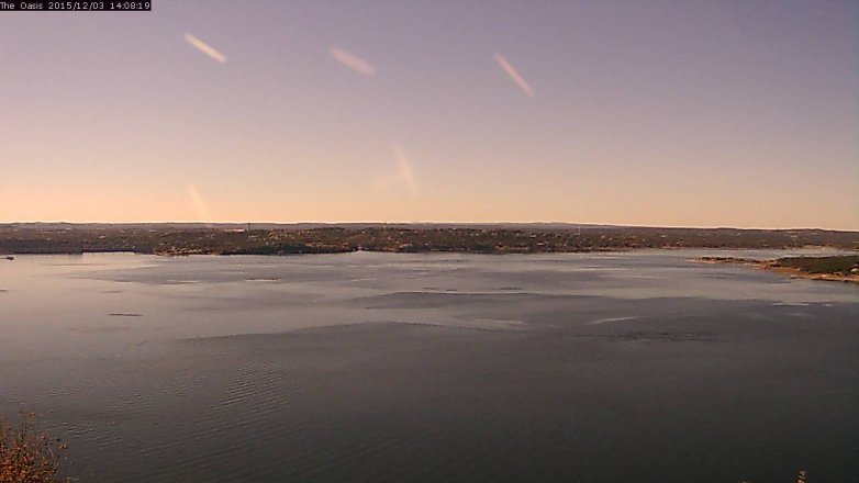 Lake Travis webcam, December 3, 2015 1:15 PM CT
