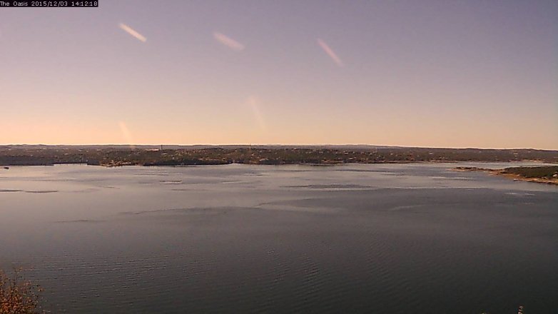Lake Travis webcam, December 3, 2015 1:20 PM CT