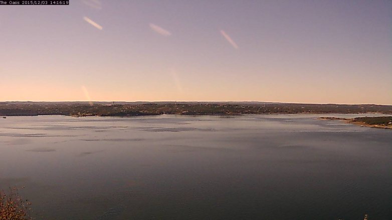 Lake Travis webcam, December 3, 2015 1:25 PM CT